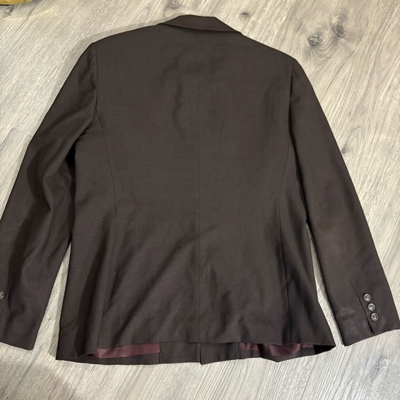 Vtg Jones New York Brown Wool Blazer Made in USA Women’s Size 12 Career Academia - Picture 10 of 15